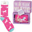 You Are Freakin' Majestic Unicorn Box Sign And Socks Giftable Set |