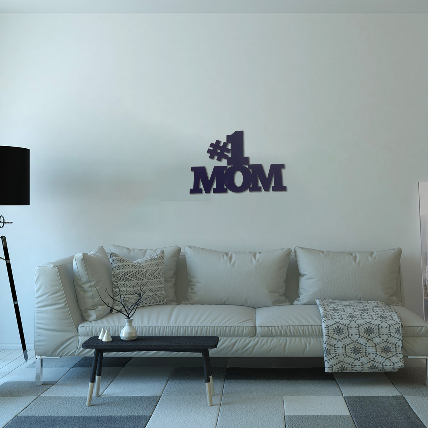 # 1 Mom Metal Wall Art