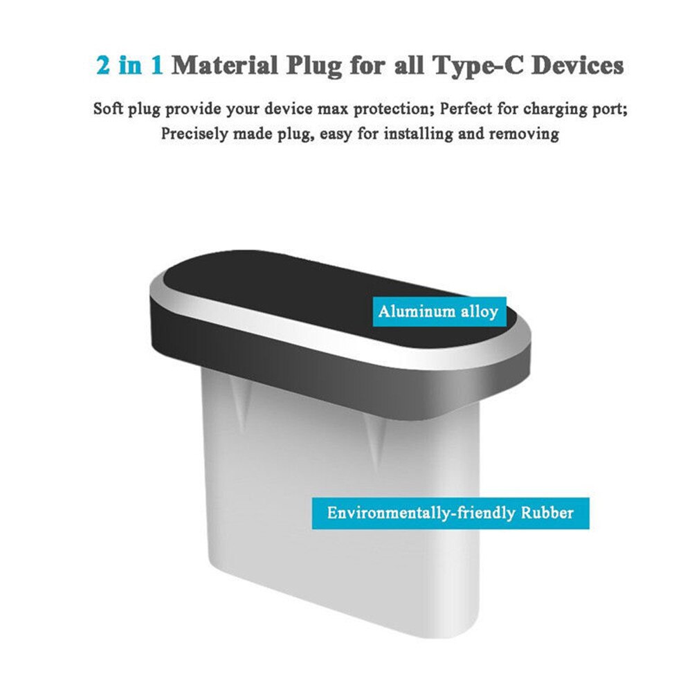 hot new fashion Dust Plug Set Type C Charging