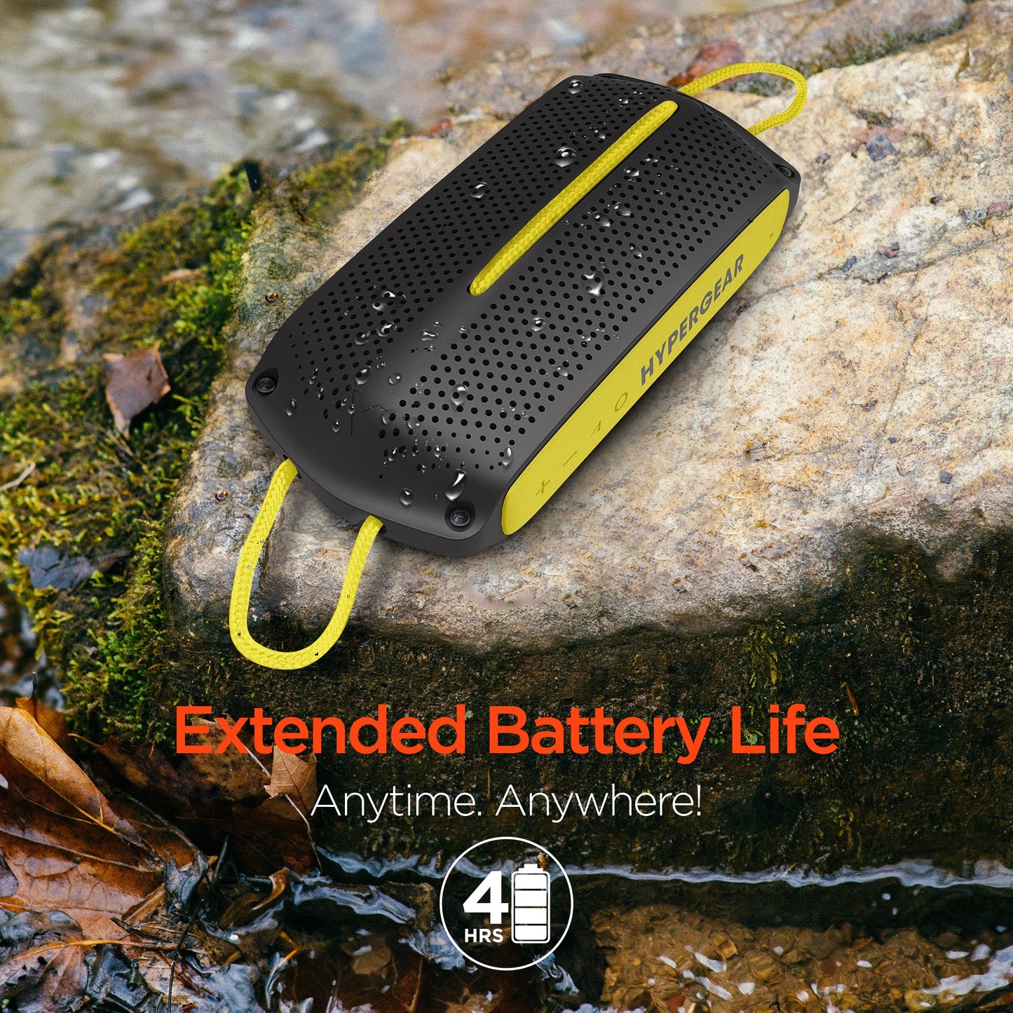 HyperGear Wave Water Resistant Wireless Speaker with Extended Battery