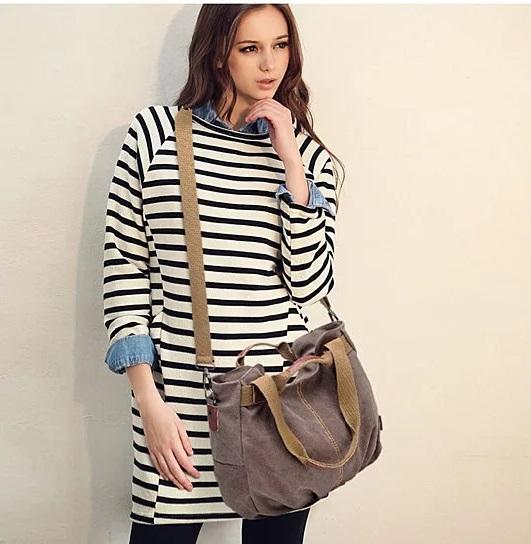 Canvas Satchel Handbag with Free RFID Case in 7 Colors - DUPLICATE