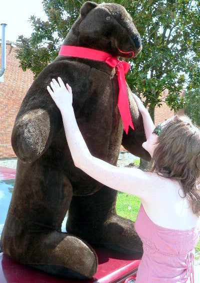 American Made Giant Stuffed Brown Bear 5 Feet Tall 3 Feet Wide Soft