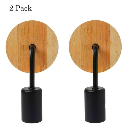Retro Vintage Industrial Wood Wall Sconce Light Loft Rustic Lamp Light