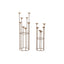 Candleholder DKD Home Decor Copper Metal 38 x 38 x 110 cm (2 Units) (2