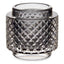 Candleholder 9 x 8,8 x 9 cm Grey Glass