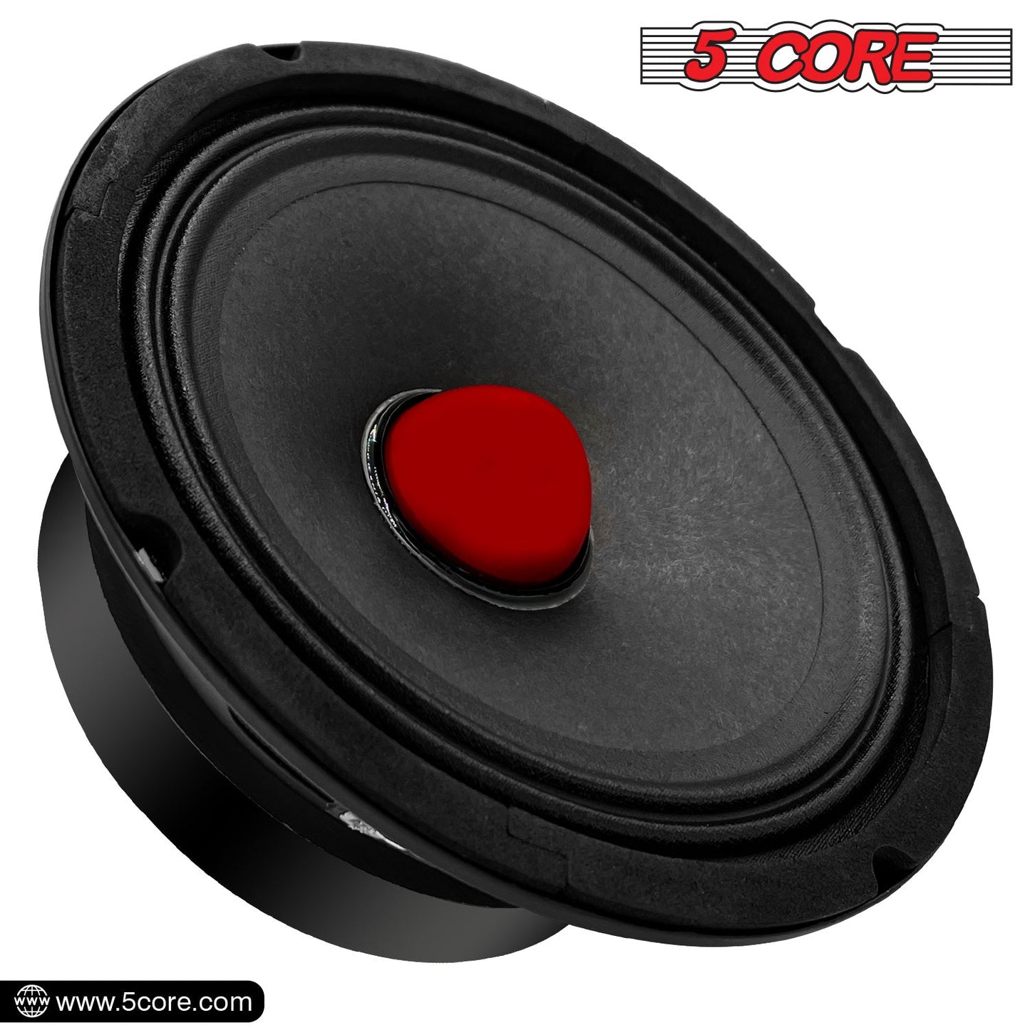 5Core 6.5 Inch Midrange Door Speaker 580W PMPO Subwoofer w Aluminum