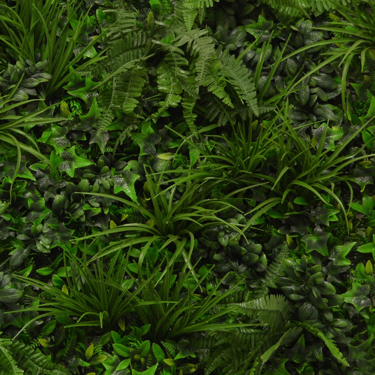 Artificial Instant Green Wall Hedge Panel Mixed Plants 100cm X 100cm