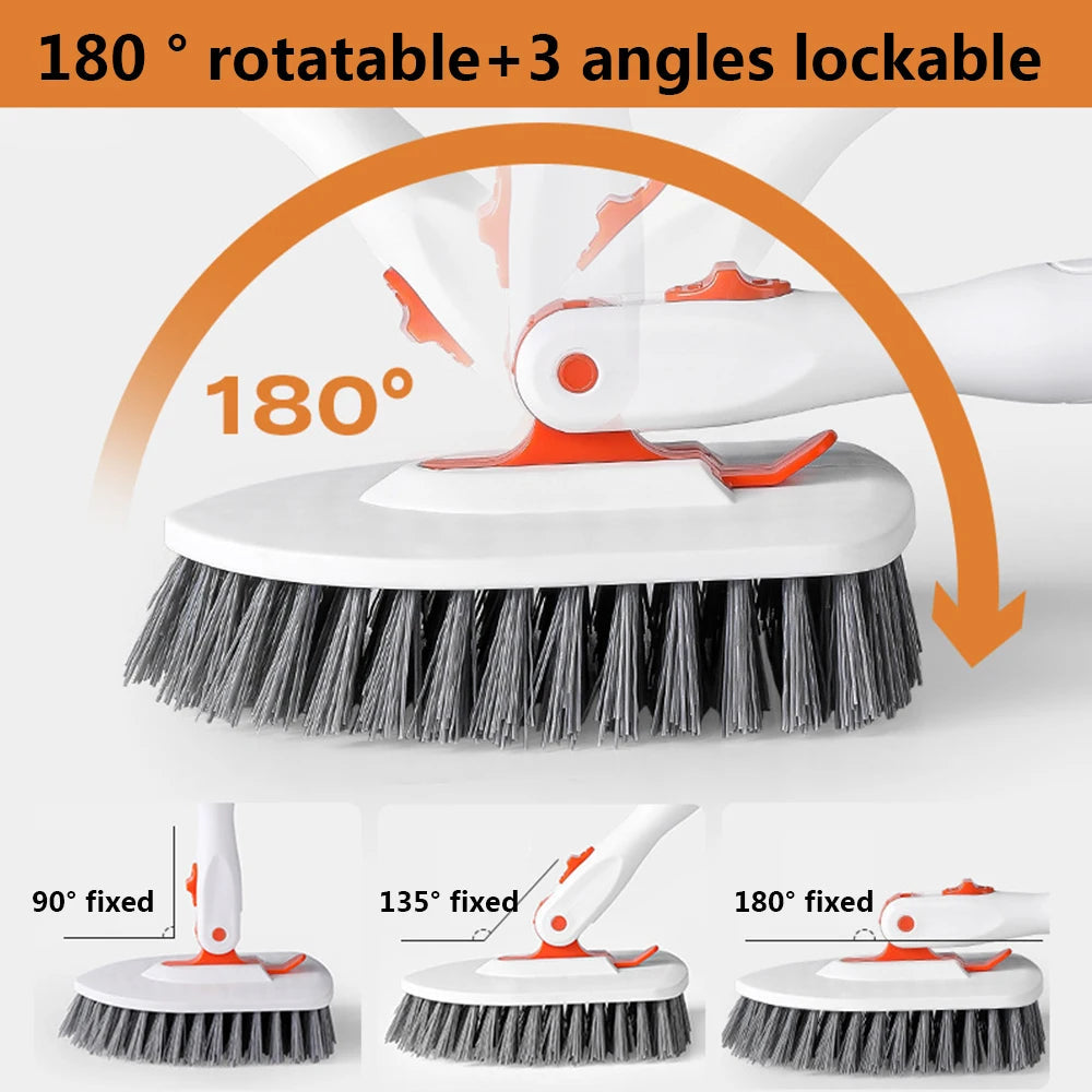 Multifunction Household Cleaning Brush Extended Mop 180° Rotatable