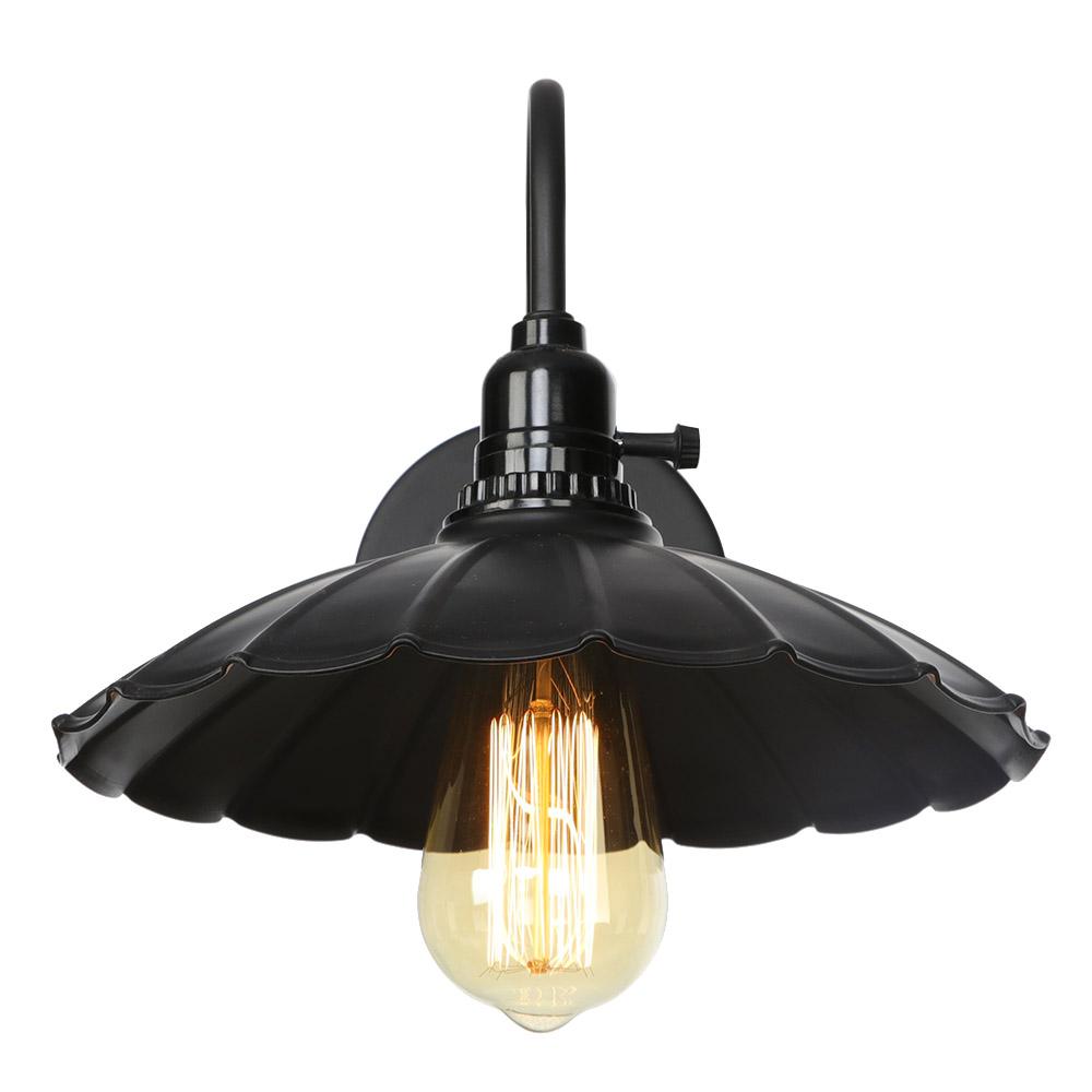 Black Retro Vintage Industrial Wall Lights Rustic Sconce Lamp