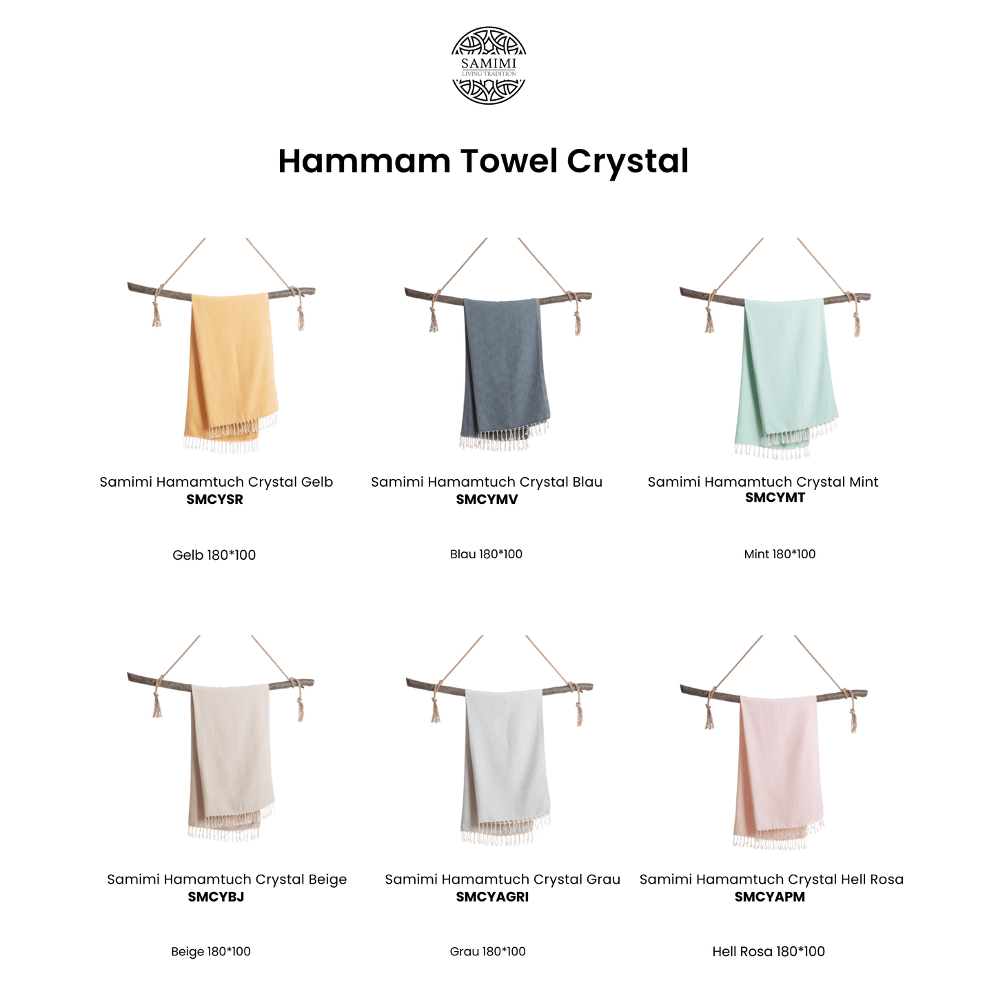 Beach Spa Turkish Hammam Towel Crystal Yellow