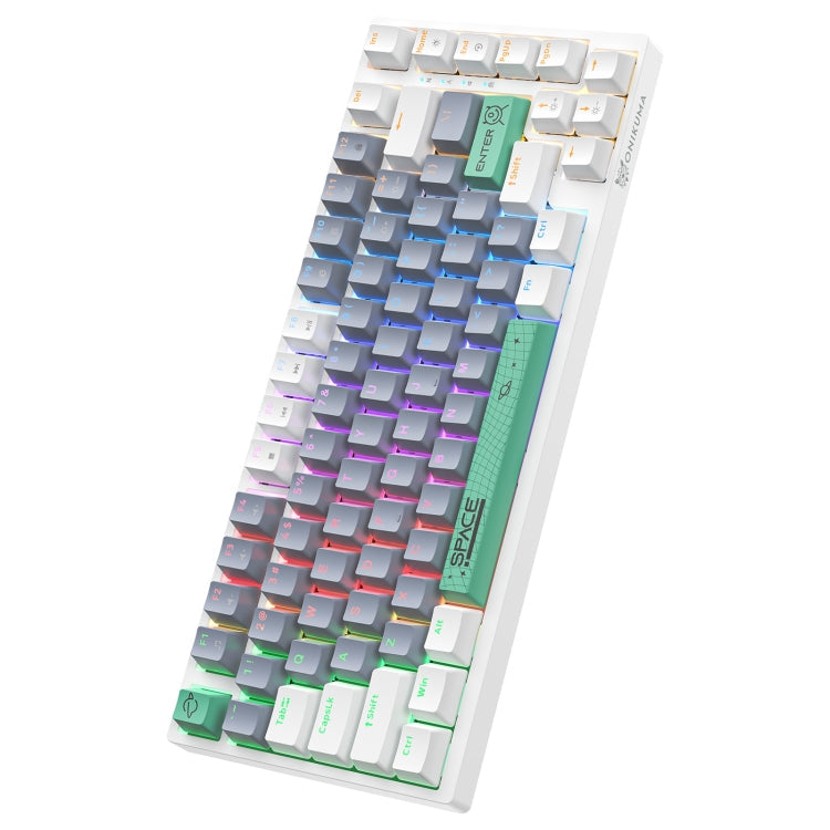 ONIKUMA G52 82 Keys RGB Lighting Wired Mechanical Keyboard, Type:Brown