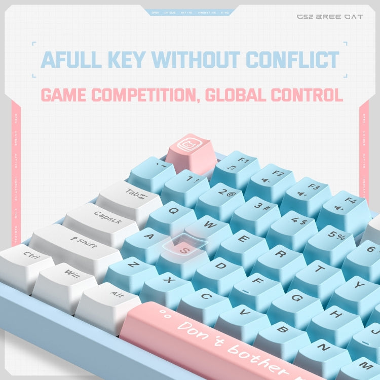 ONIKUMA G52 82 Keys RGB Lighting Wired Mechanical Keyboard, Type:Brown