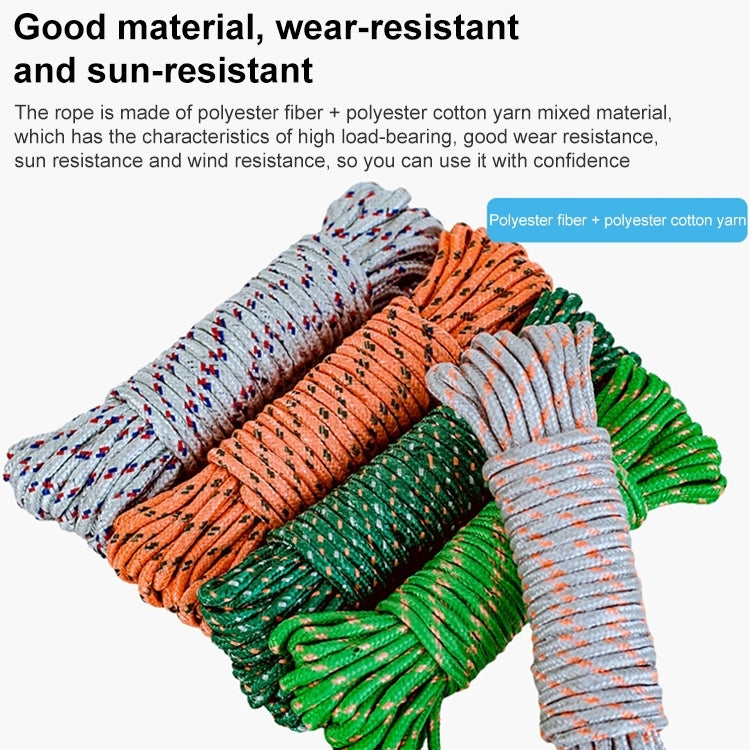 5m Outdoor Thick Nylon Rope for Hanging Clothes, Random Color