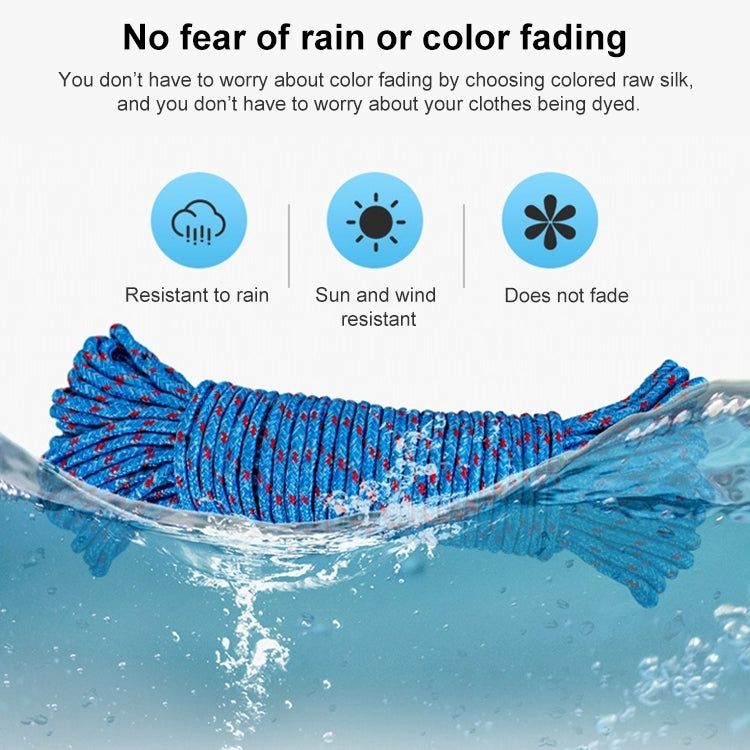 5m Outdoor Thick Nylon Rope for Hanging Clothes, Random Color