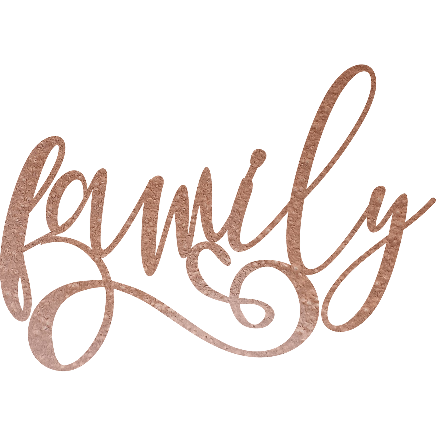 Family Cursive- Metal Wall Art