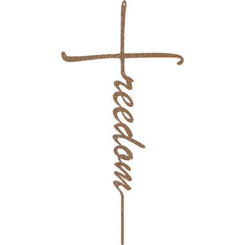 Freedom Cross - Metal Wall Art