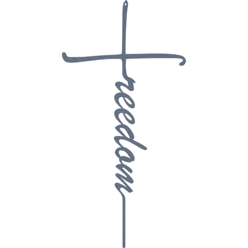 Freedom Cross - Metal Wall Art