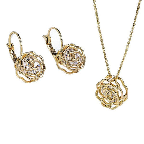Rose Is A Rose Pendant And Chain 18kt Rose With 2ct CZ Bonus Free