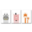 Giraffe Cattle Canvas Painting Nursery Wall