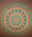 Dark Blue Kaleidoscope Mandala Flowers & Animals Tapestry