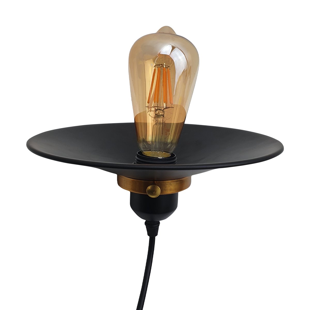 Adjustable Black Metal Ceiling Pendant Light Easy Fit ~2463