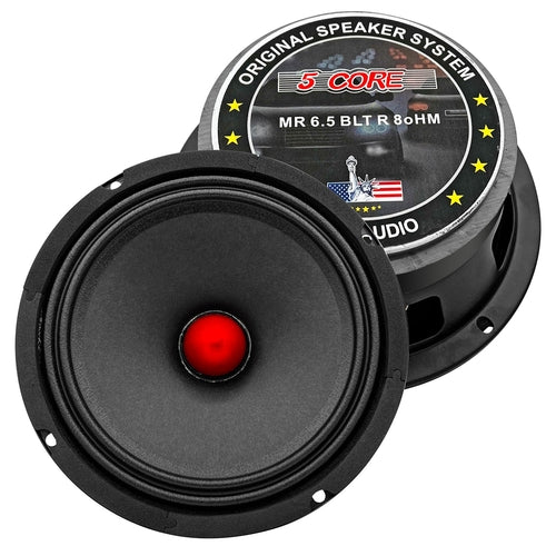 5Core 6.5 Inch Midrange Door Speaker 580W PMPO Subwoofer w Aluminum
