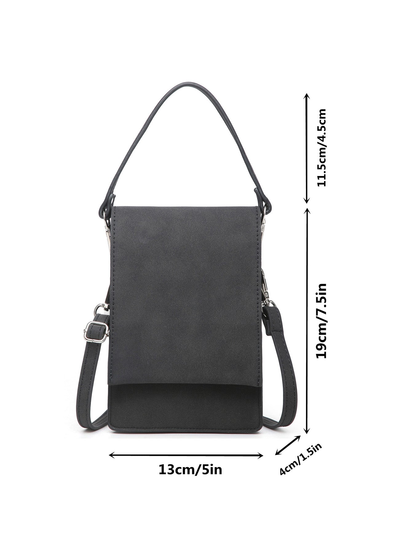 Women Small Crossbody Purse Cell Phone Pouch MT2078-3 BK
