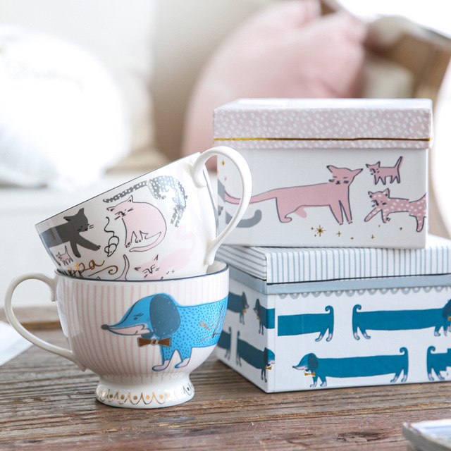 1 Piece Cartoon Mug With Gift Box Novelty