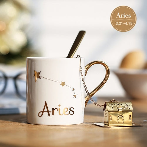 Home Ceramic Cup Kit Porcelain Constellation