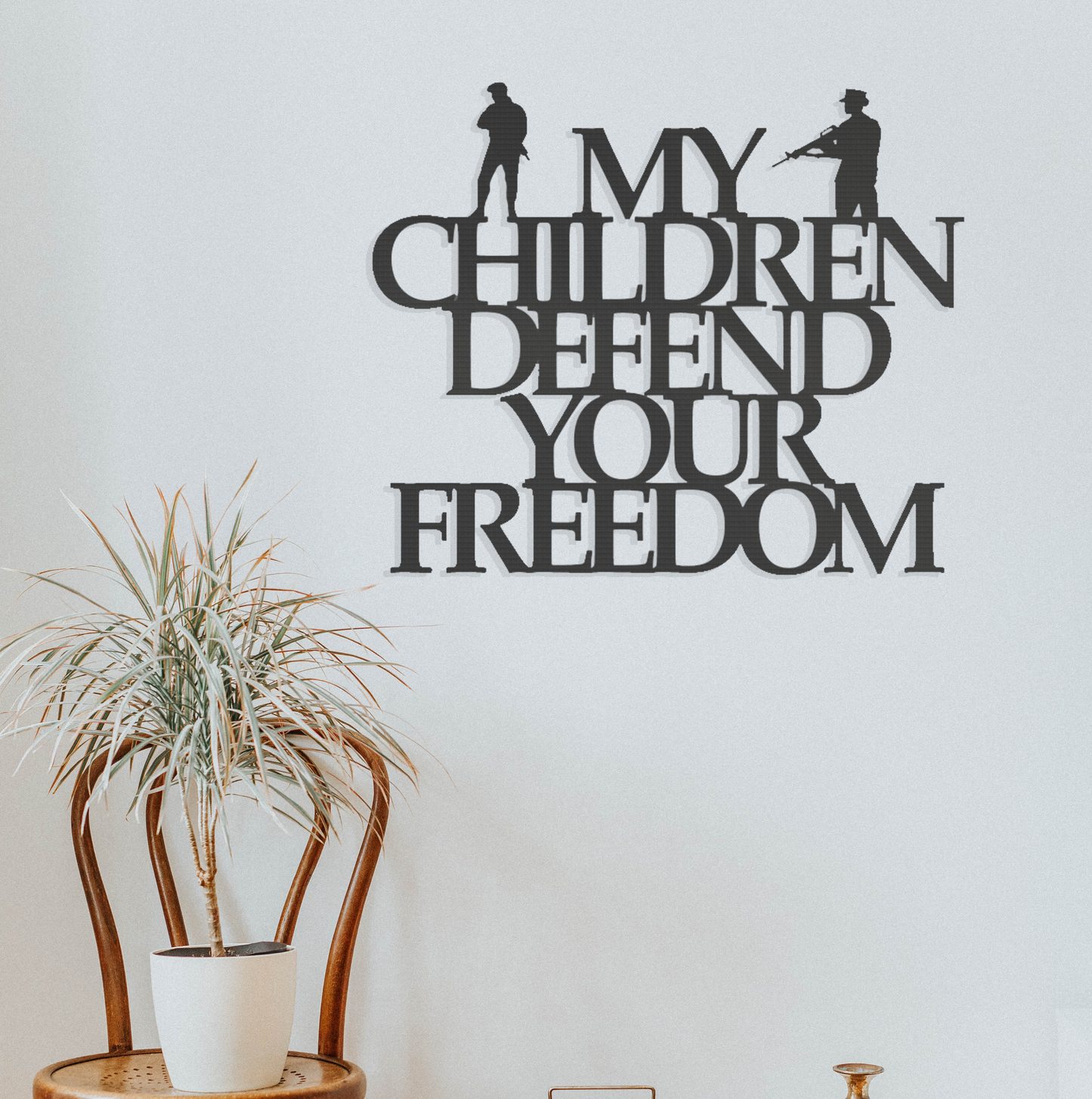 My Children Defend - Metal Wall Art