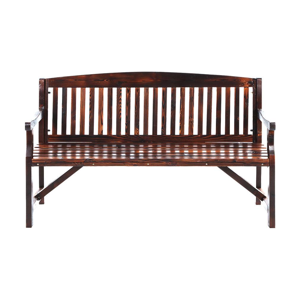 Gardeon Wooden Garden Bench Chair Natural Outdoor Furniture Décor
