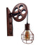 Retro Vintage Pulley Light Shade Wheel Ceiling Lifting Industrial