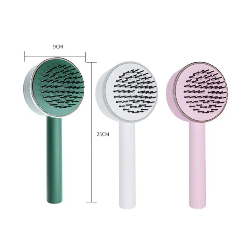 Self Cleaning Hair Brush Women -key Cleaning Hair Loss Massage Scalp