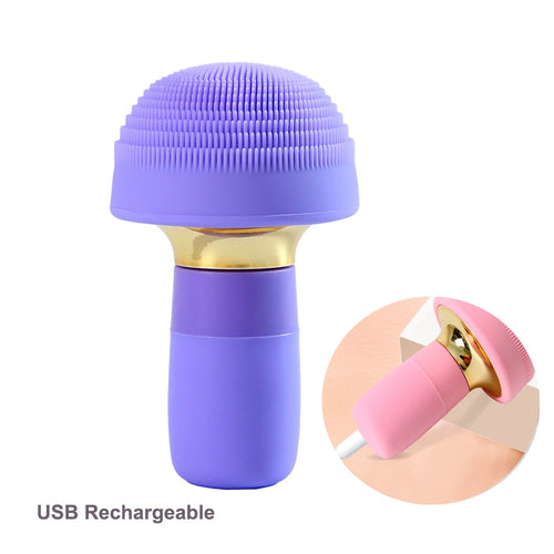 New Design Waterproof Electric Facial Cleansing Brush Ultrasonic