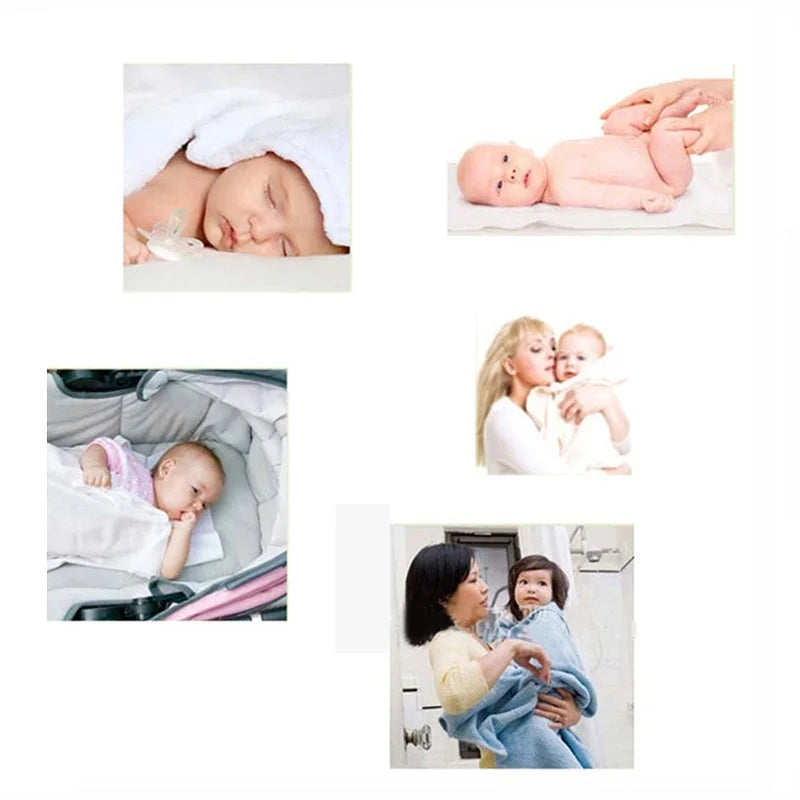 4pcs/pack 100% Cotton Receiving Baby Blanket Newborn 76x76cm Baby