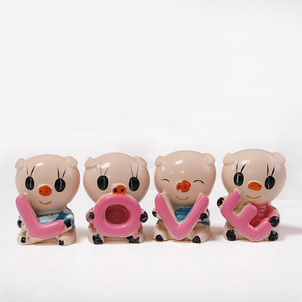 Simulation Plant Artificial Flower Fruit LOVE Pig