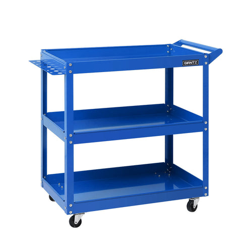 Giantz Tool Cart 3 Tier Parts Steel Trolley Mechanic Storage Organizer
