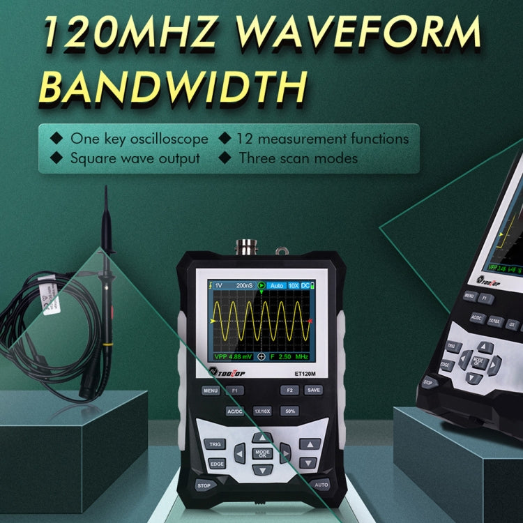 ET120M 120MHz Digital Color Simulation Oscilloscope