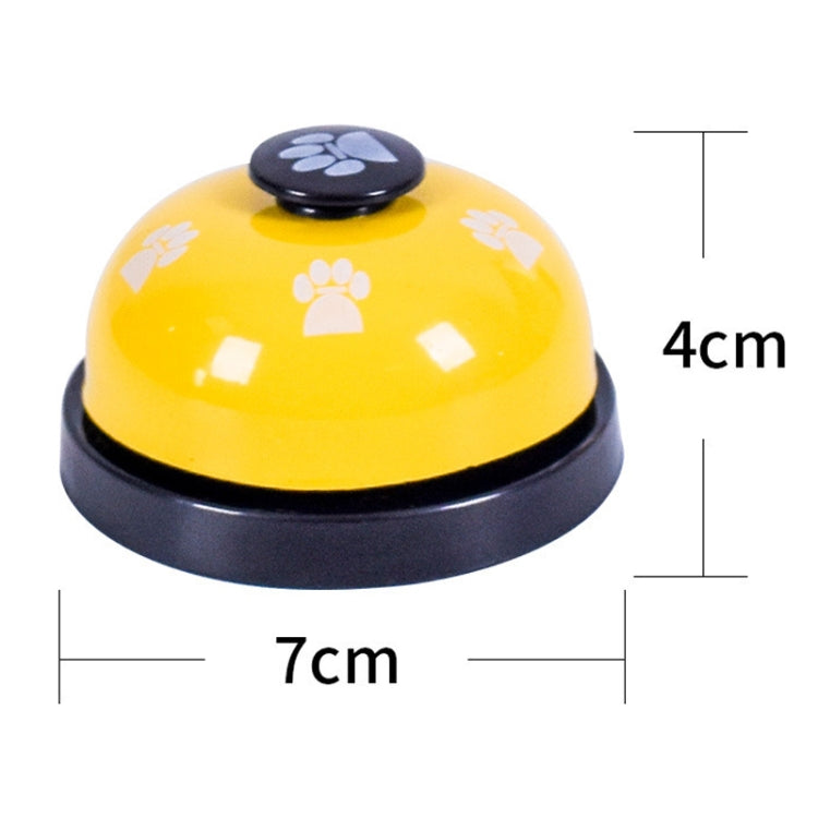Pet Toy Training Called Dinner Small Bell Footprint Ring Dog