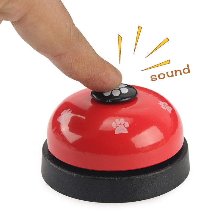 Pet Toy Training Called Dinner Small Bell Footprint Ring Dog