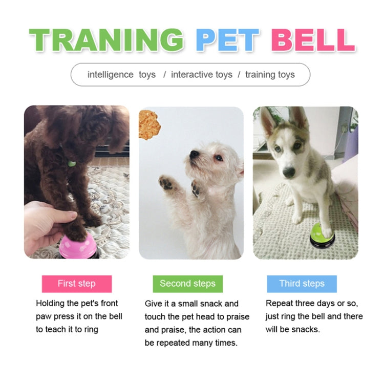 Pet Toy Training Called Dinner Small Bell Footprint Ring Dog