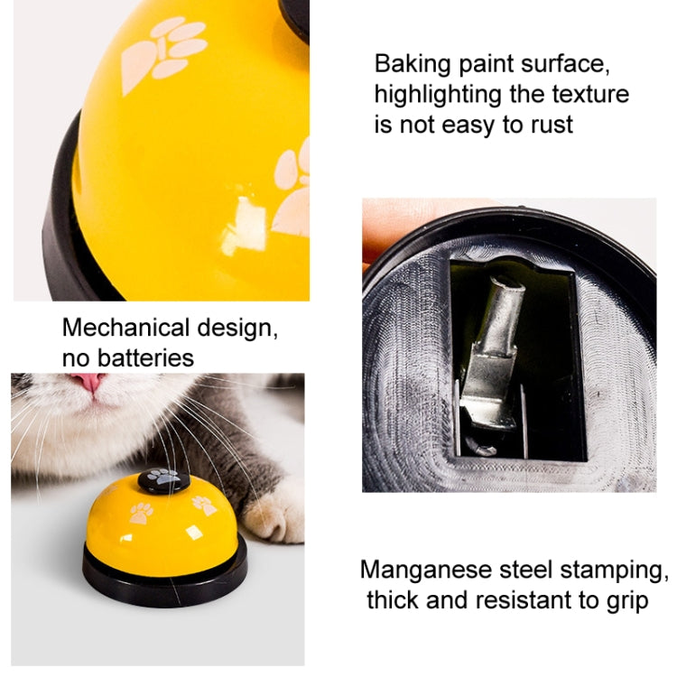 Pet Toy Training Called Dinner Small Bell Footprint Ring Dog