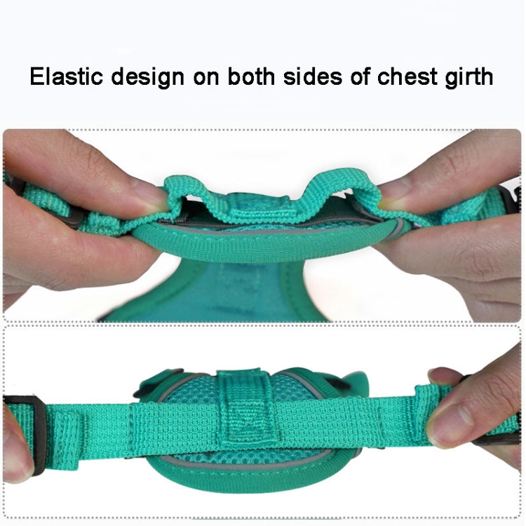 Pet Vest Harness + Traction Rope Set Reflective Breathable Dog Cat