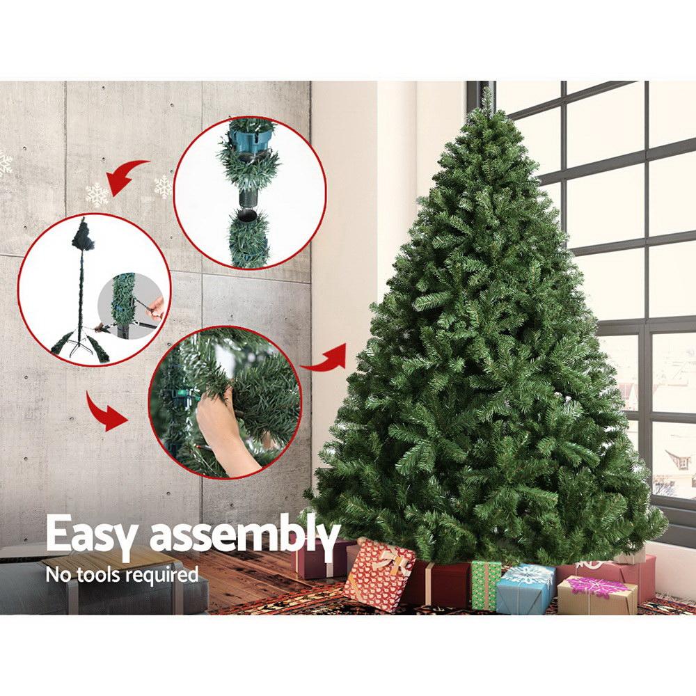 Jingle Jollys Christmas Tree 2.4M Xmas Trees Decorations Green 1500