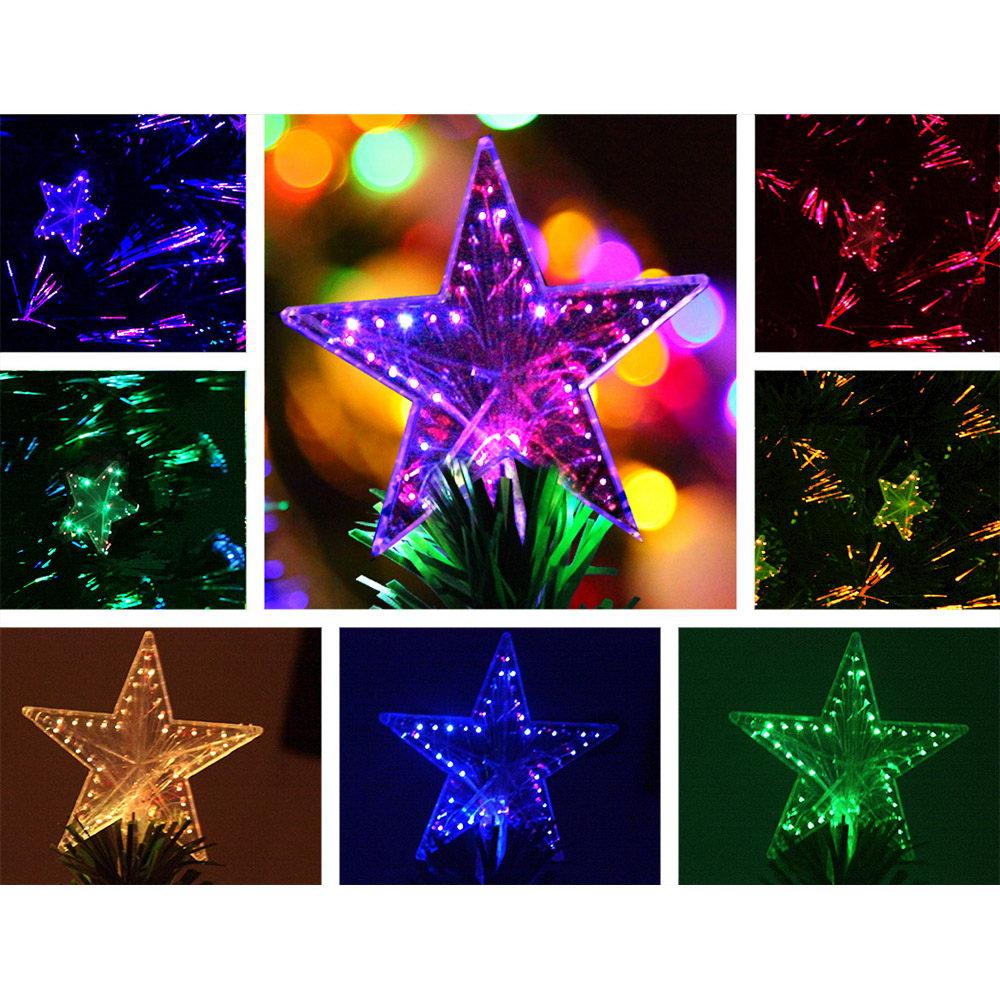 Jingle Jollys Christmas Tree 1.2M LED Xmas trees with Lights Multi