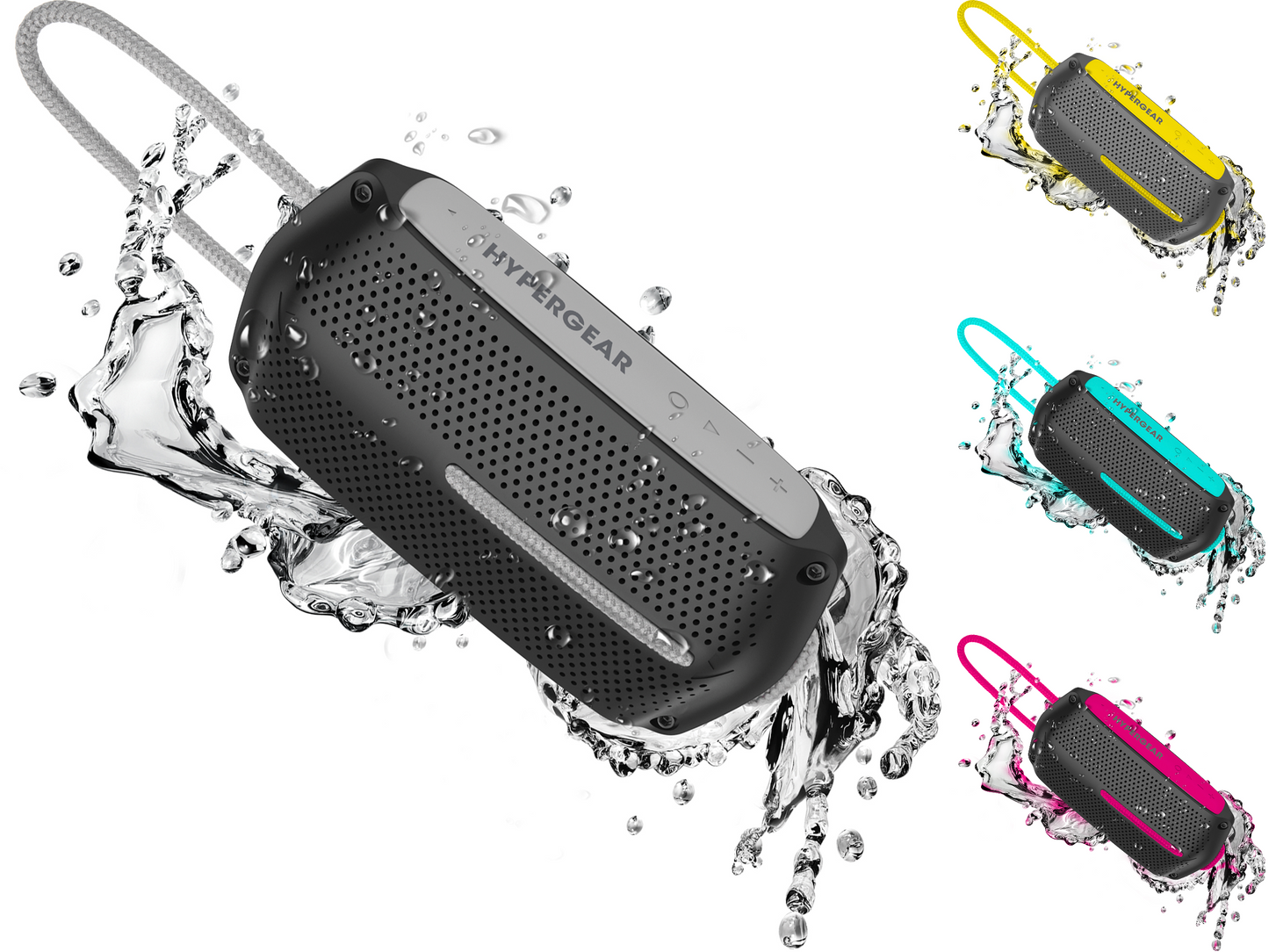 HyperGear Wave Water Resistant Wireless Speaker with Extended Battery