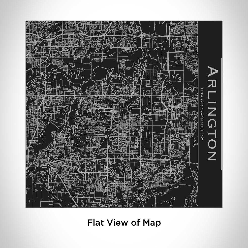 Arlington - Texas Map Tumbler in Matte Black