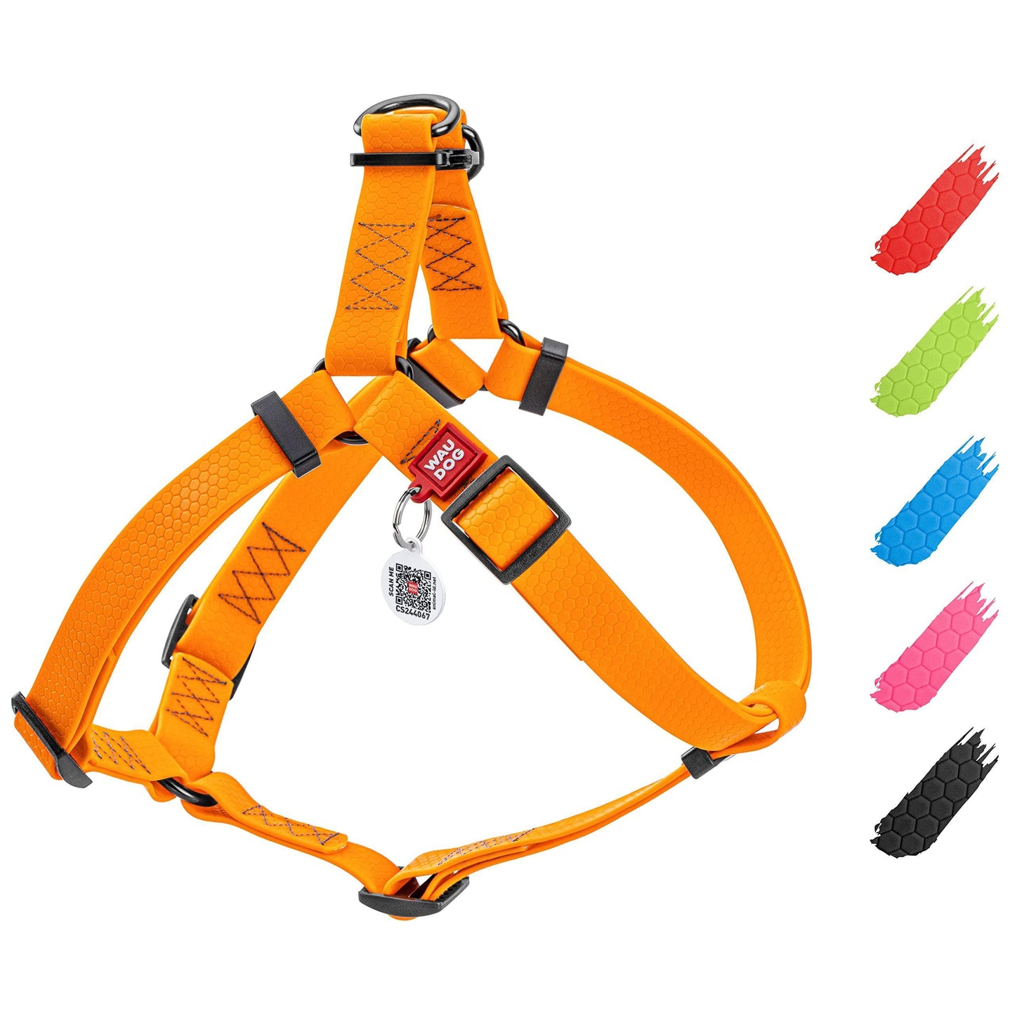 WAUDOG Waterproof Dog Harness Adjustable Dog Harness for Large Dogs