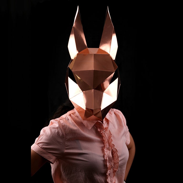 Bunny Rabbit Mask - Rose Gold