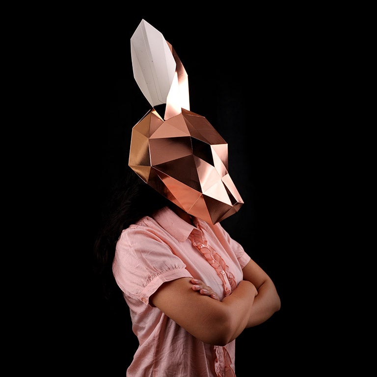 Bunny Rabbit Mask - Rose Gold